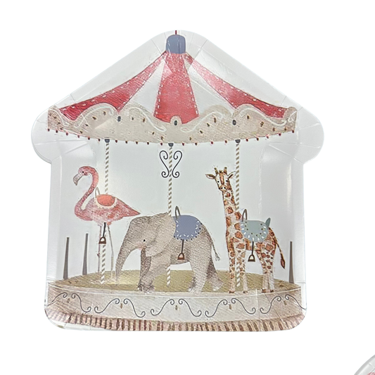 Set Cartón Carrusel, 8 Personas, 40 Piezas
