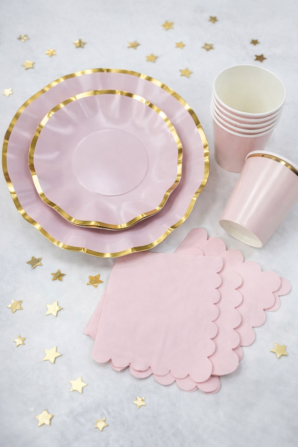 Set Chic Rosado 8 personas, 40 piezas