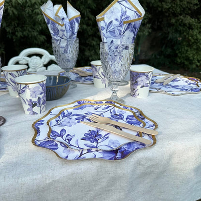 Set Carton Toile de Jouy 10 Personas, 40 Piezas