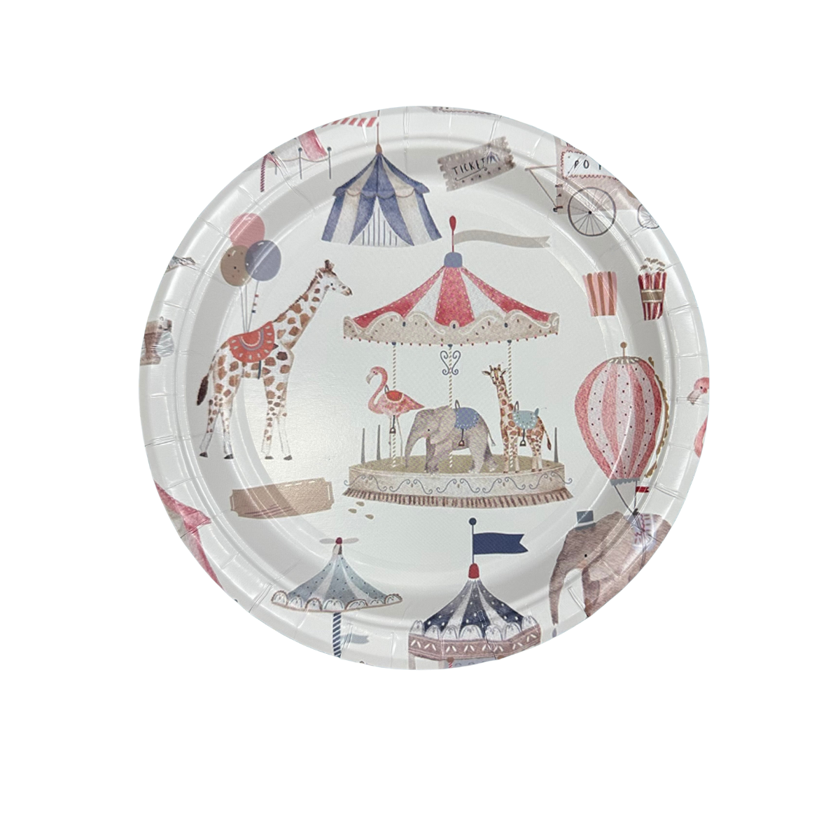 Set Cartón Carrusel, 8 Personas, 40 Piezas
