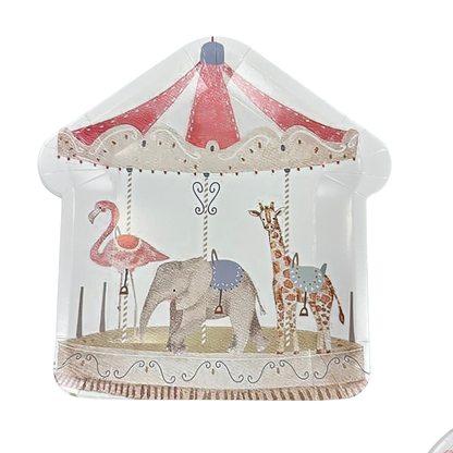 Set Cartón Carrusel, 8 Personas, 40 Piezas