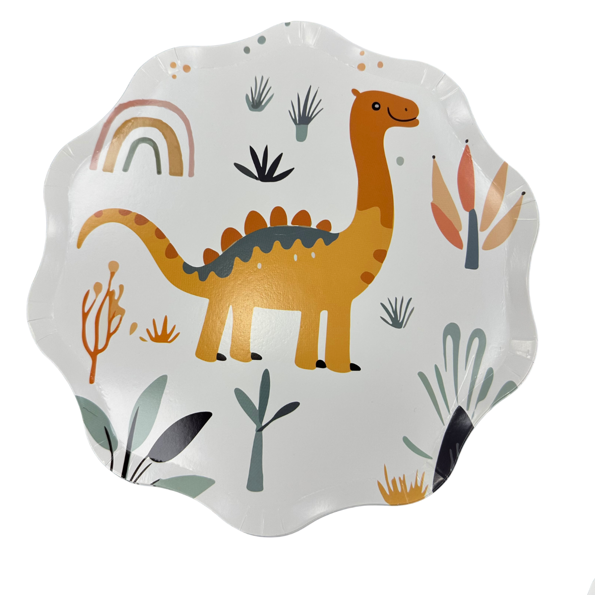 Set Cartón Dinosaurios 8 Personas, 40 piezas.