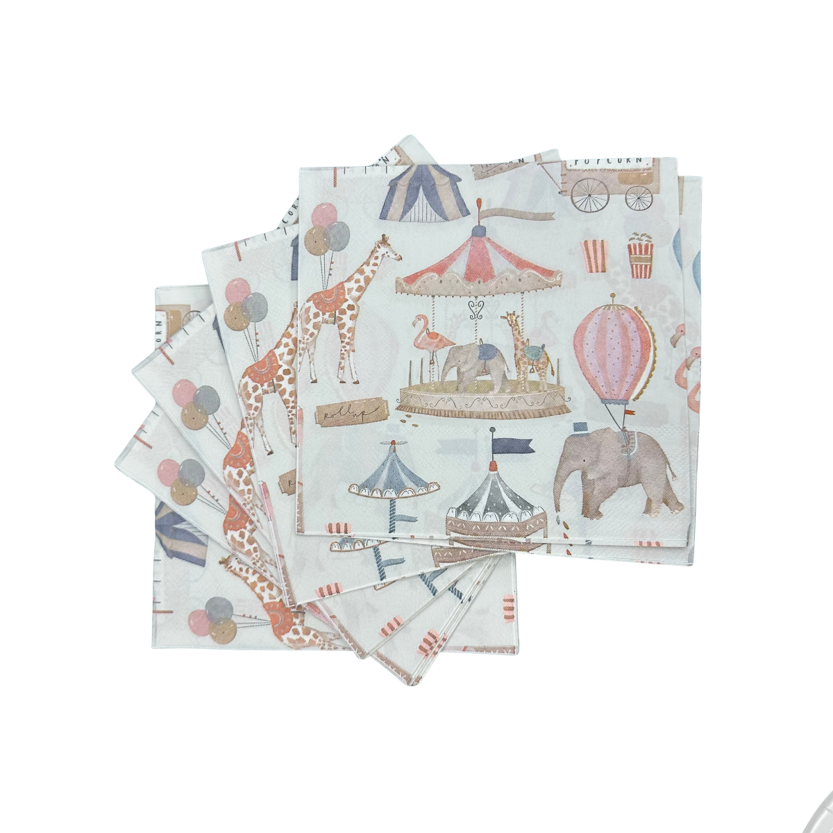 Set Cartón Carrusel, 8 Personas, 40 Piezas