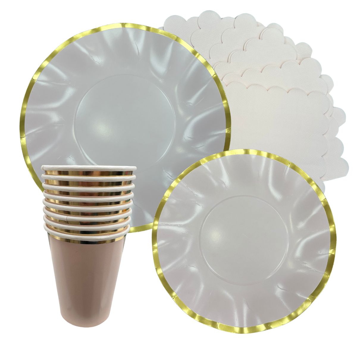 Set Chic Rosado 8 personas, 40 piezas