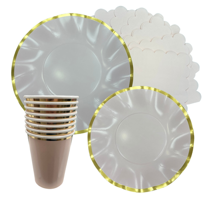 Set Chic Rosado 8 personas, 40 piezas